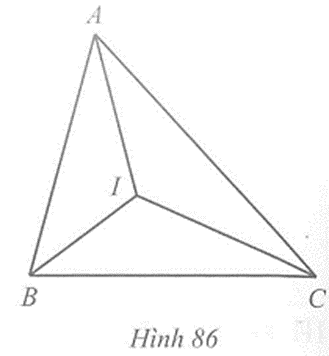 Tam giác ABC có ba đường phân giác cắt nhau tại I. Chứng minh