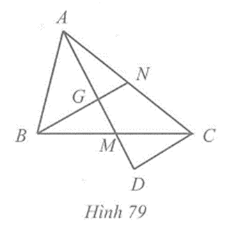 Cho tam giác ABC có hai đường trung tuyến AM và BN cắt nhau tại G