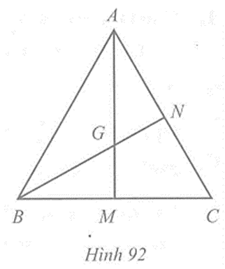 Tam giác ABC có ba đường trung tuyến cắt nhau tại G. Biết rằng điểm G cũng là giao điểm