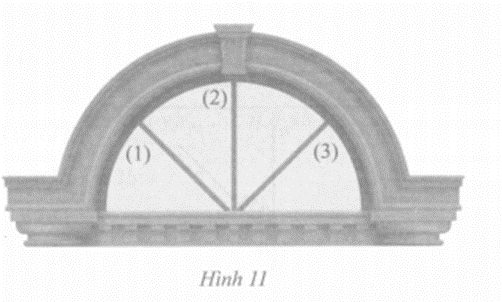 Hình 11 là một mẫu cửa có vòm tròn của một ngôi nhà