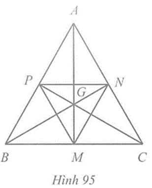 Tam giác ABC có ba đường trung tuyến AM, BN, CP cắt nhau tại G