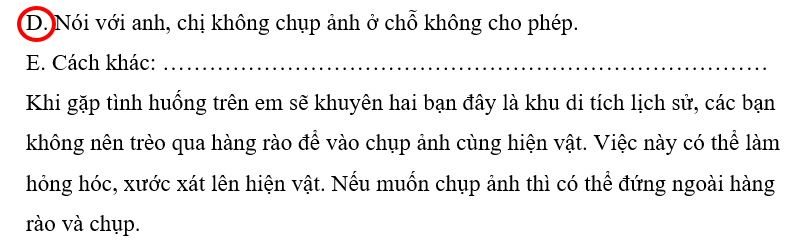 Vở bài tập Tự nhiên xã hội lớp 3 trang 33, 34, 35 Bài 11: Di tích lịch sử - văn hóa và cảnh quan thiên nhiên | Cánh diều