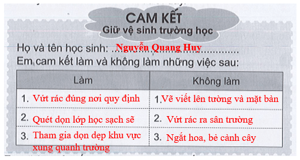 Vở bài tập Tự nhiên xã hội lớp 3 trang 24, 25 Ôn tập: Chủ đề Trường học | Cánh diều