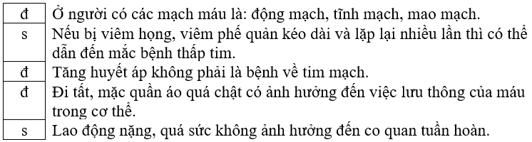 Vở bài tập Tự nhiên xã hội lớp 3 trang 59, 60, 61 Bài 21: Cơ quan tuần hoàn | Chân trời sáng tạo