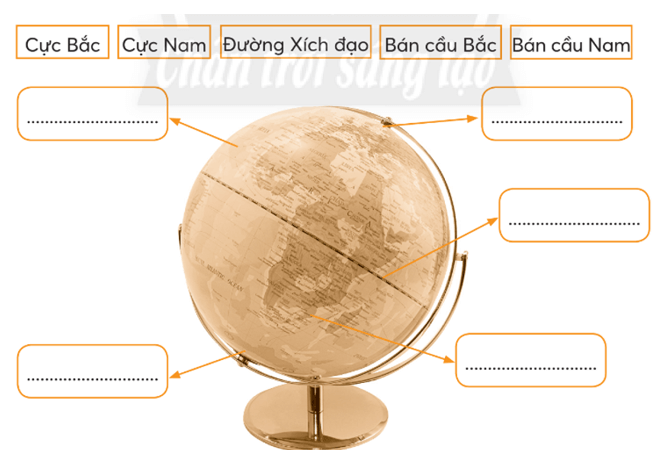 Vở bài tập Tự nhiên xã hội lớp 3 trang 74, 75 Bài 27: Quả địa cầu – mô hình thu nhỏ của Trái đất | Chân trời sáng tạo