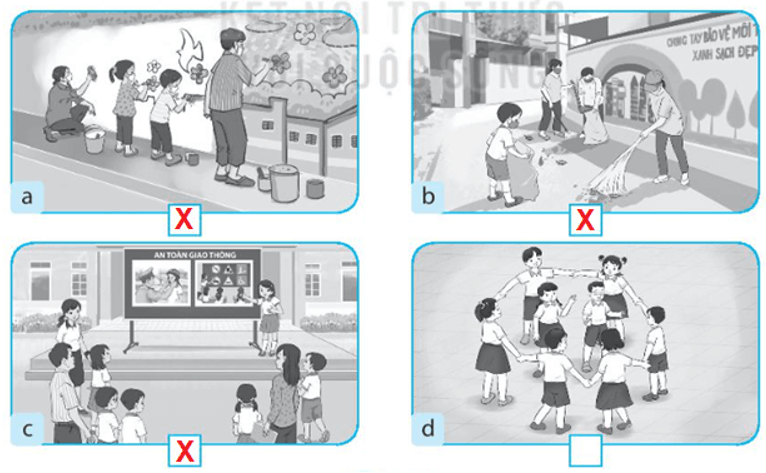 Vở bài tập Tự nhiên xã hội lớp 3 trang 17, 18 Bài 5: Hoạt động kết nối với cộng đồng | Kết nối tri thức (ảnh 10)