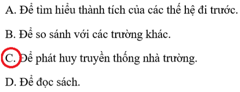 Vở bài tập Tự nhiên xã hội lớp 3 trang 19, 20, 21 Bài 6: Truyền thống trường em | Kết nối tri thức (ảnh 3)