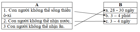 Giải vở bài tập Khoa Học lớp 4