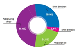 Hình dưới đây là cơ cấu nguồn năng lượng
