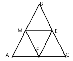 Quan sát, kiểm tra và gọi tên các hình tam giác đều có trong hình bên